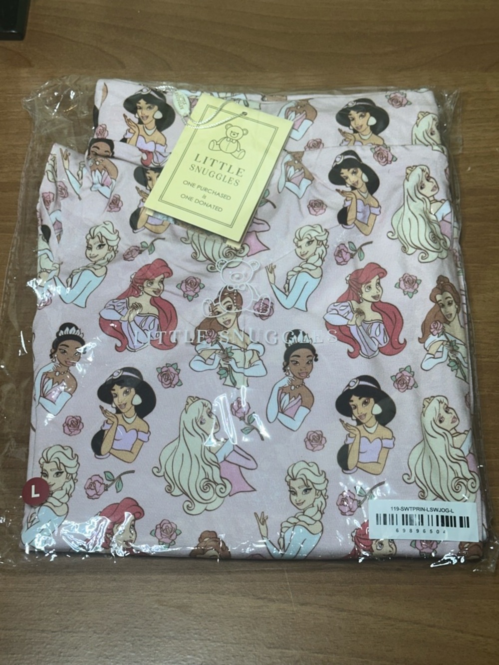 Little Snuggles Bamboo Women LARGE Disney Princess Sweetheart Pajama Joggers NWT